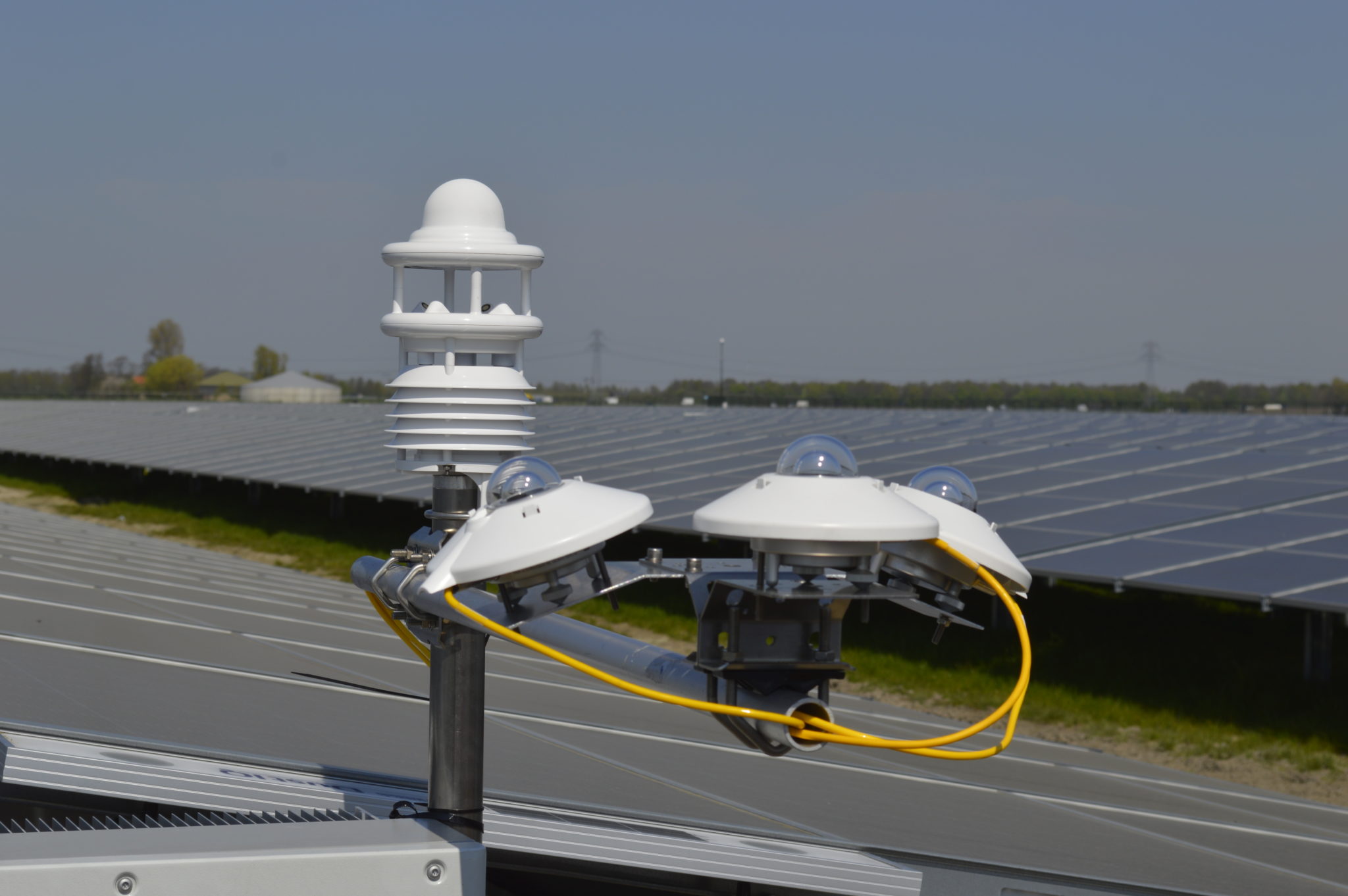 Meteostanice monitorující podmínky na fotovoltaické elektrárně